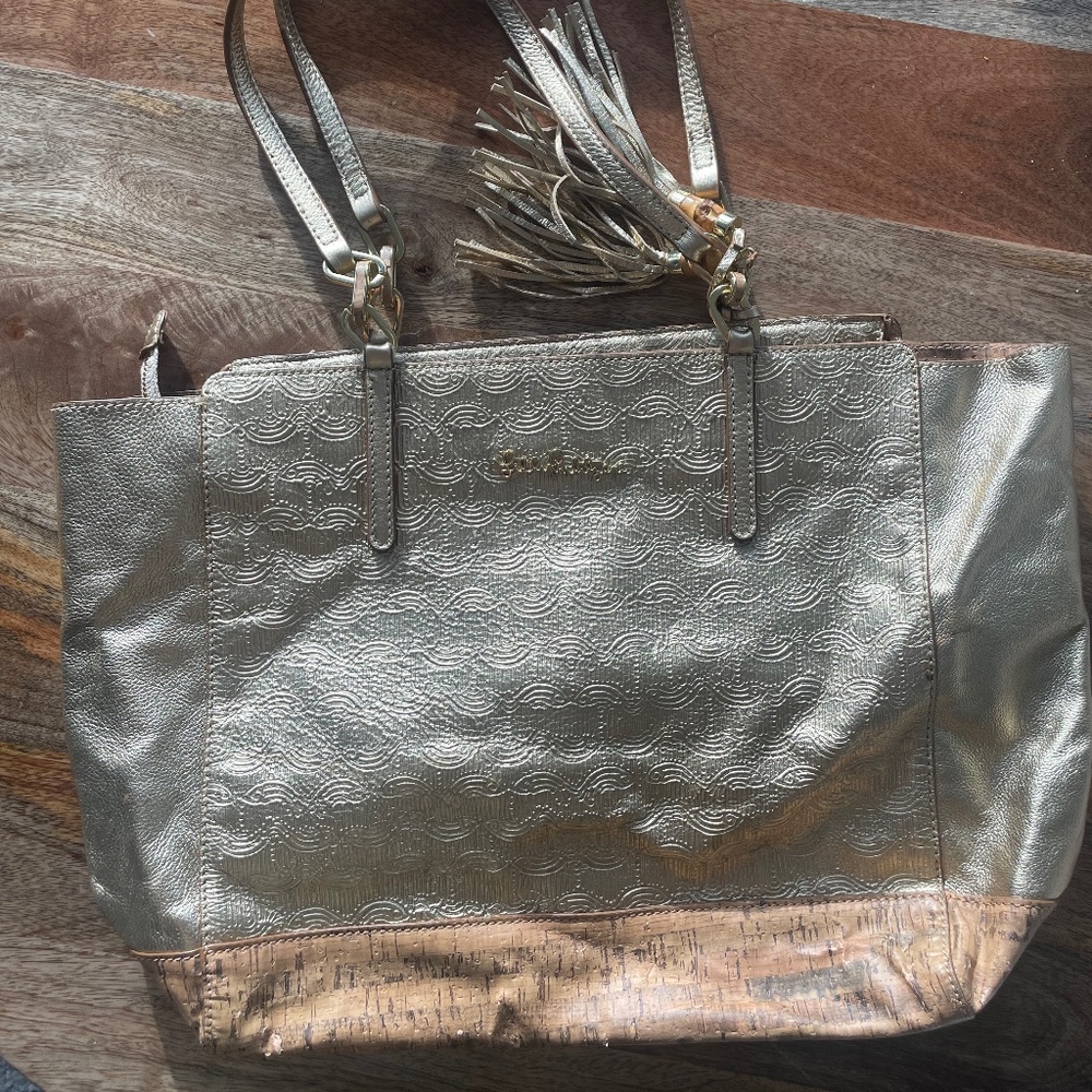 Gold and Cork Lilly Pulitzer Tote